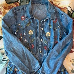 Floral light weight jacket